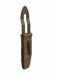 Cardboard paper Knife 3D