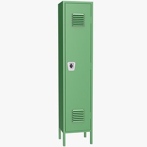 Steel Locker Single 3D model