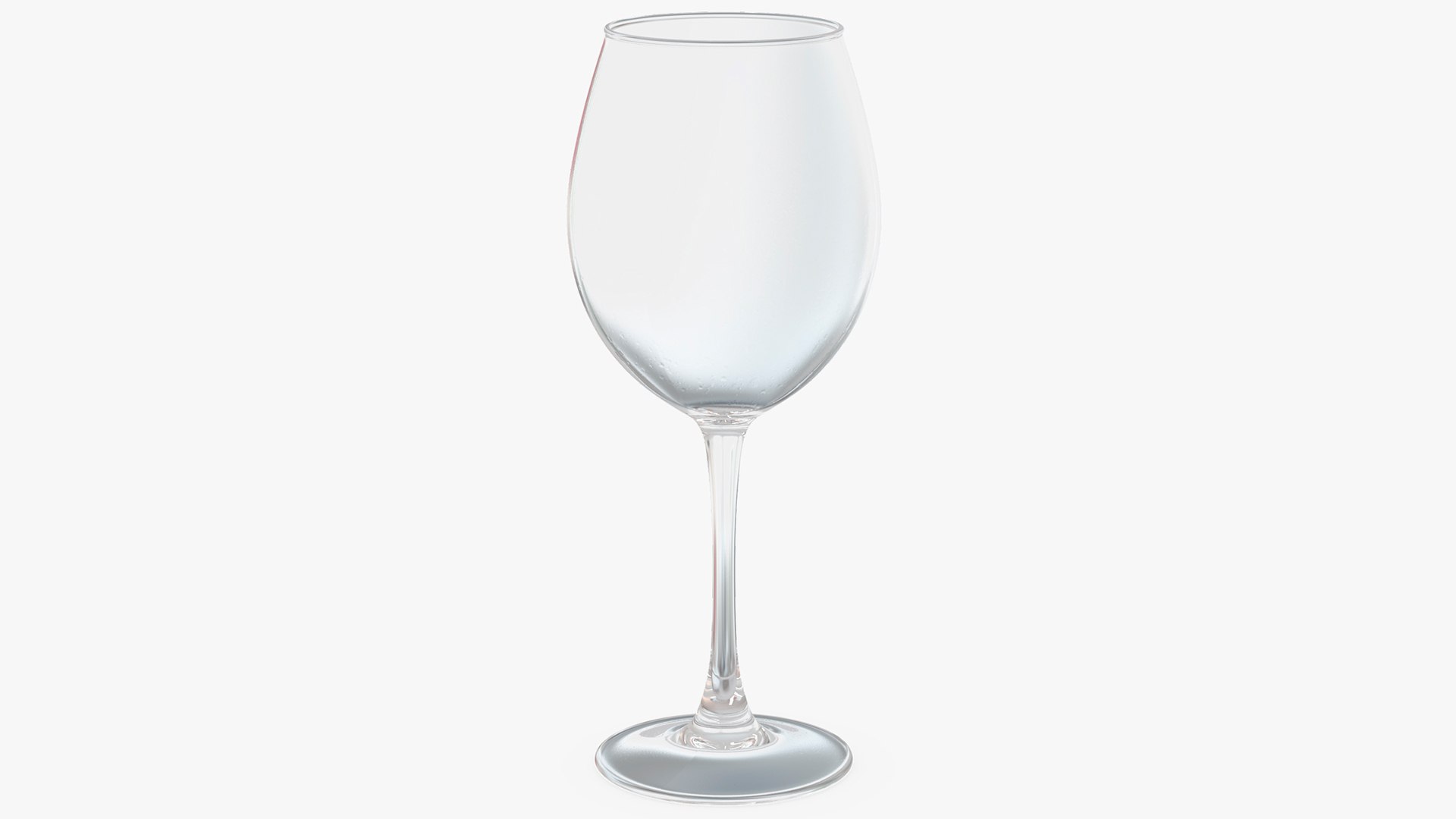 Bordeaux Wine Glass 3D model preview