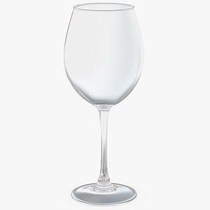 3D model wine glass bordeaux