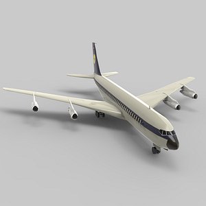 3D model Boeing 707 Cargo Plane