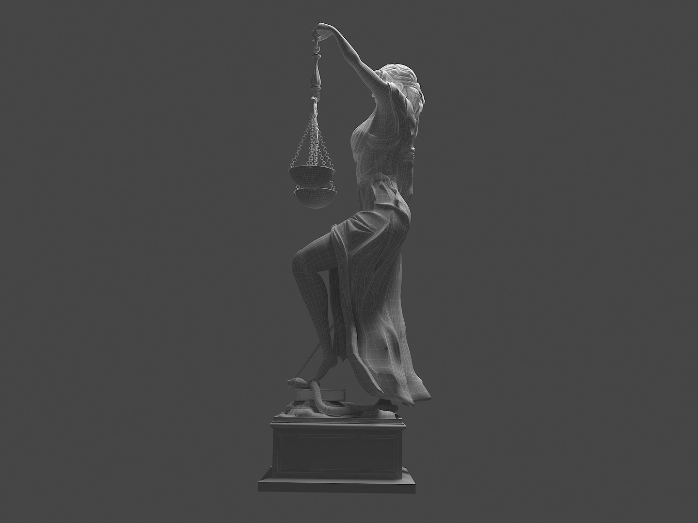 Lady Of Justice 3D Statue 3D TurboSquid 1987976