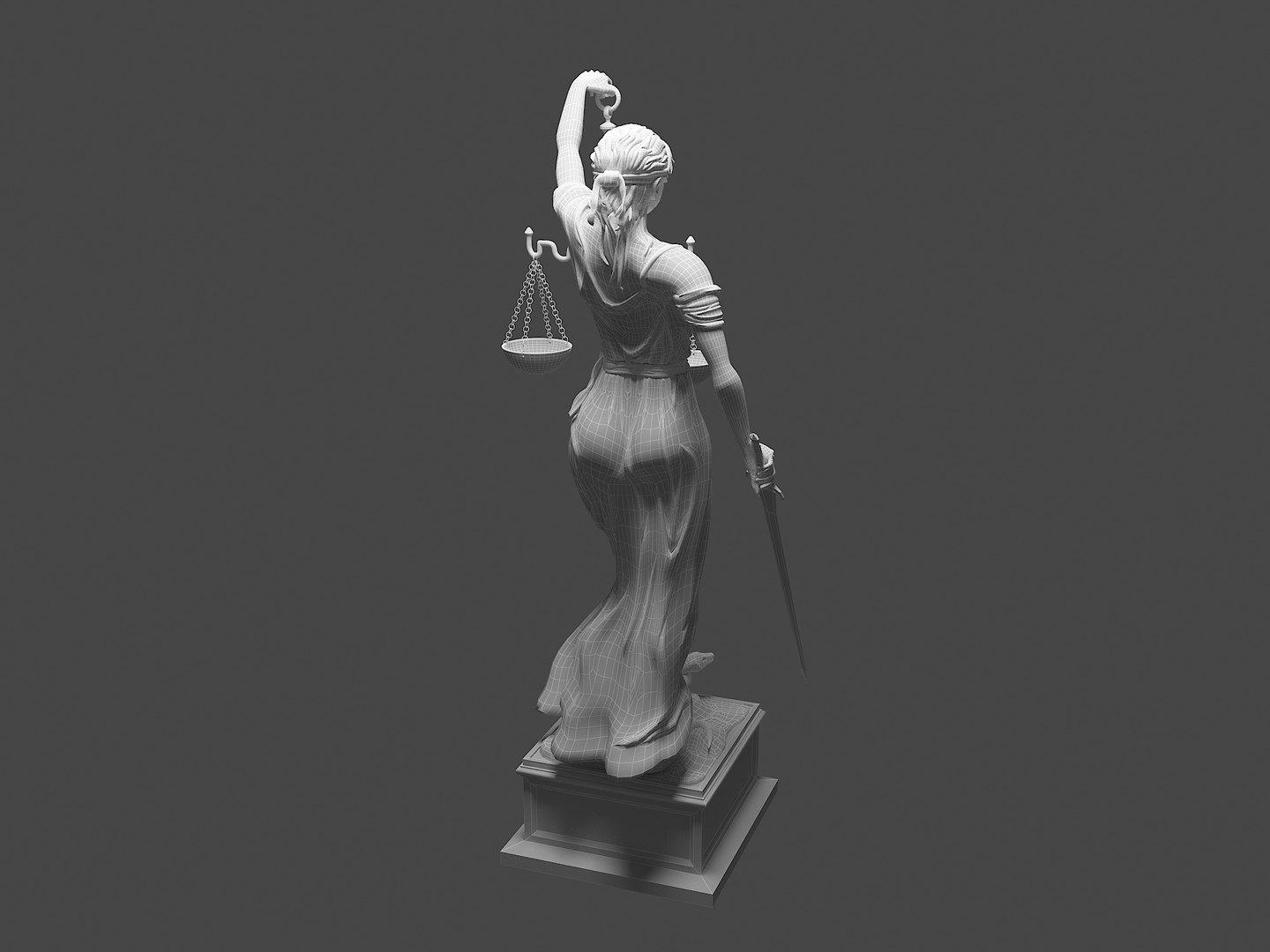 Lady Of Justice 3D Statue 3D TurboSquid 1987976