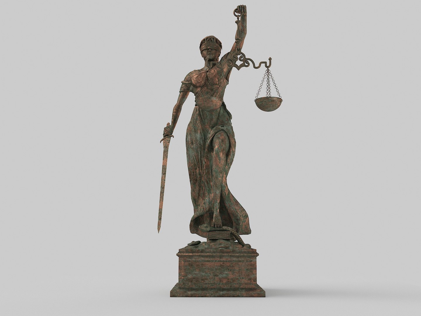 Lady Of Justice 3D Statue 3D TurboSquid 1987976