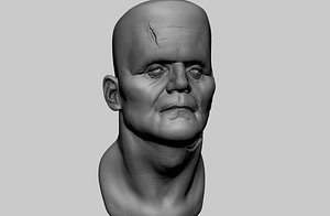 3D model frankestein head ztl
