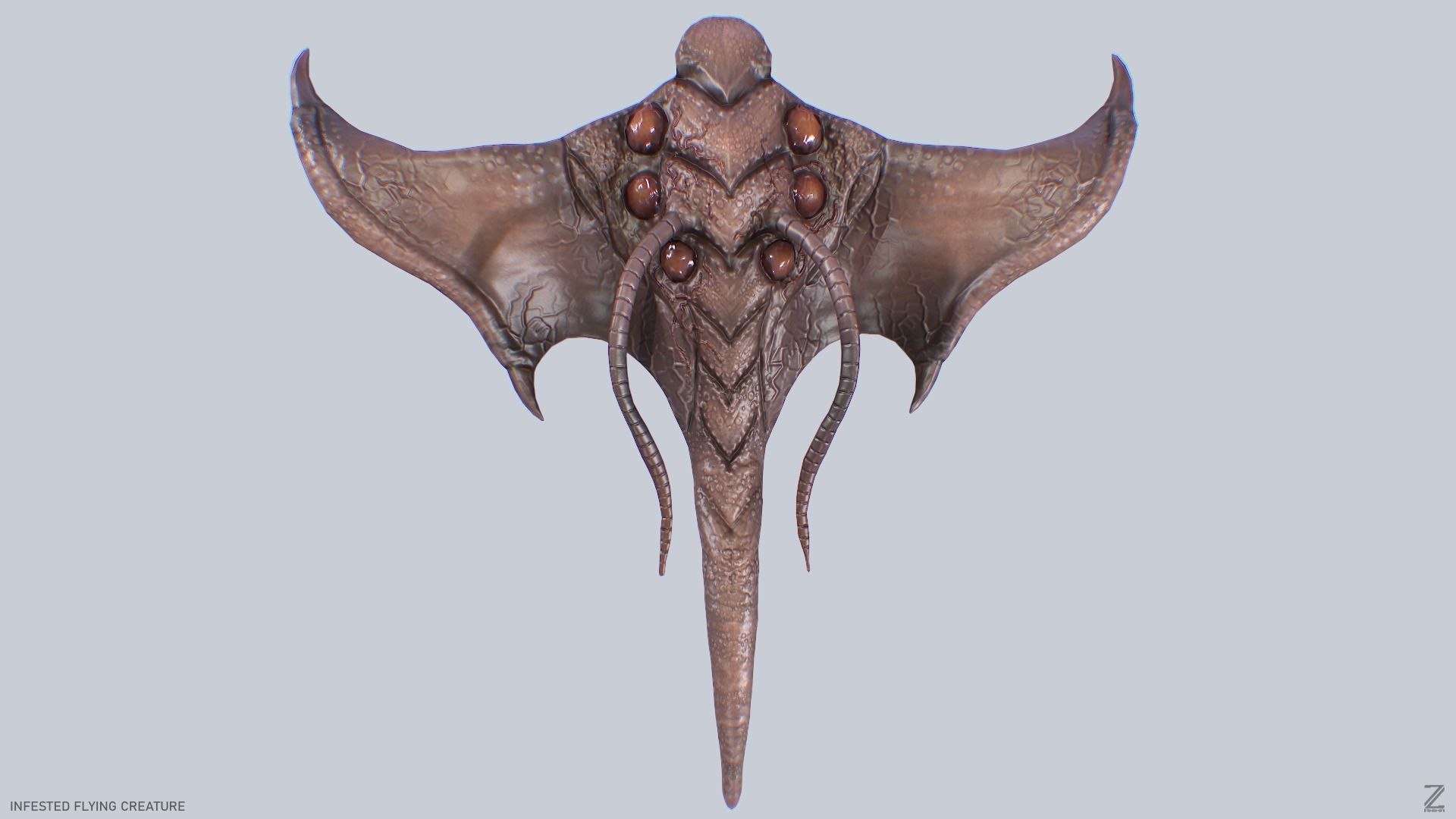 3D Model Infested Flying Creature - TurboSquid 2407202