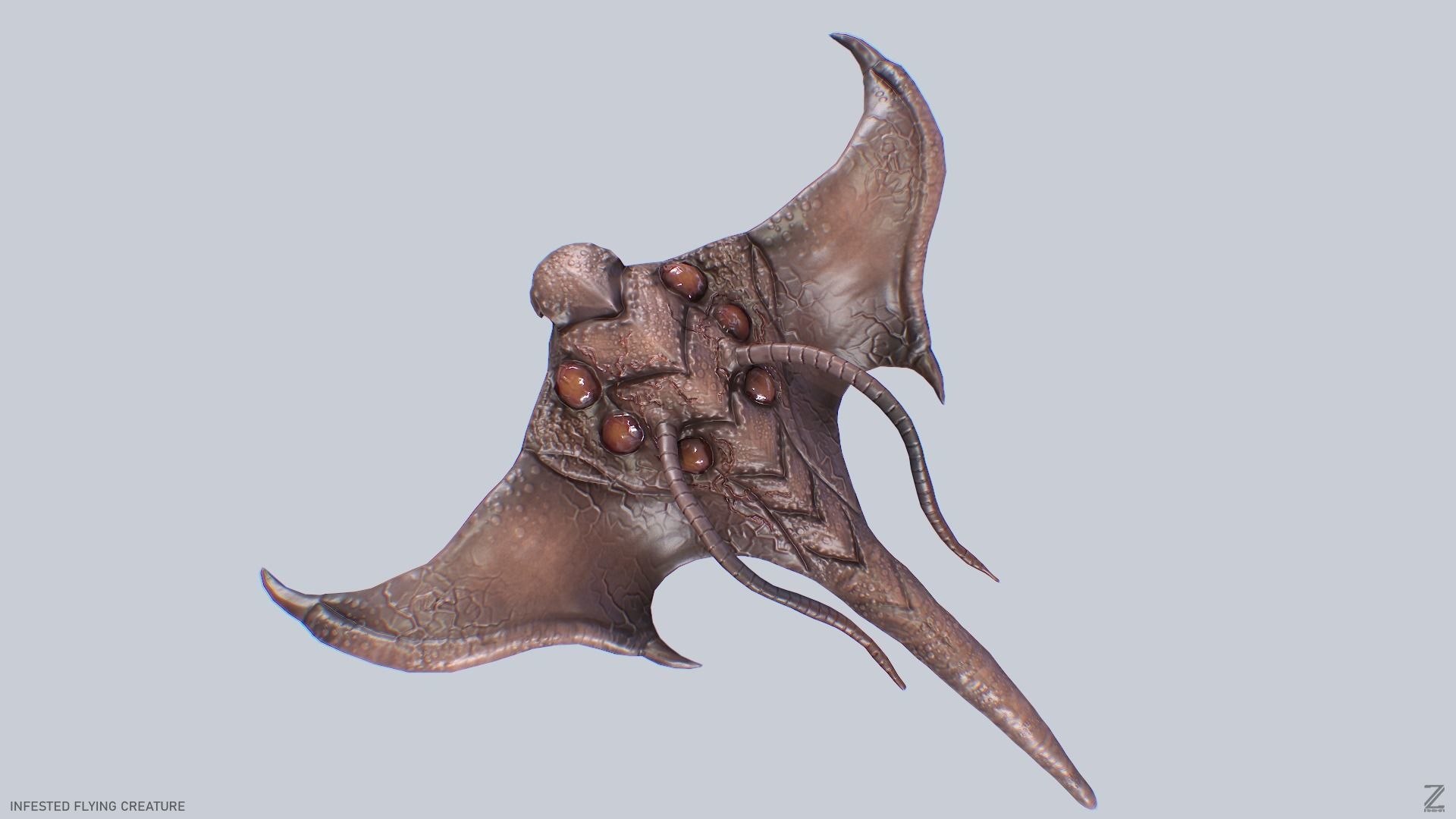 3D Model Infested Flying Creature - TurboSquid 2407202