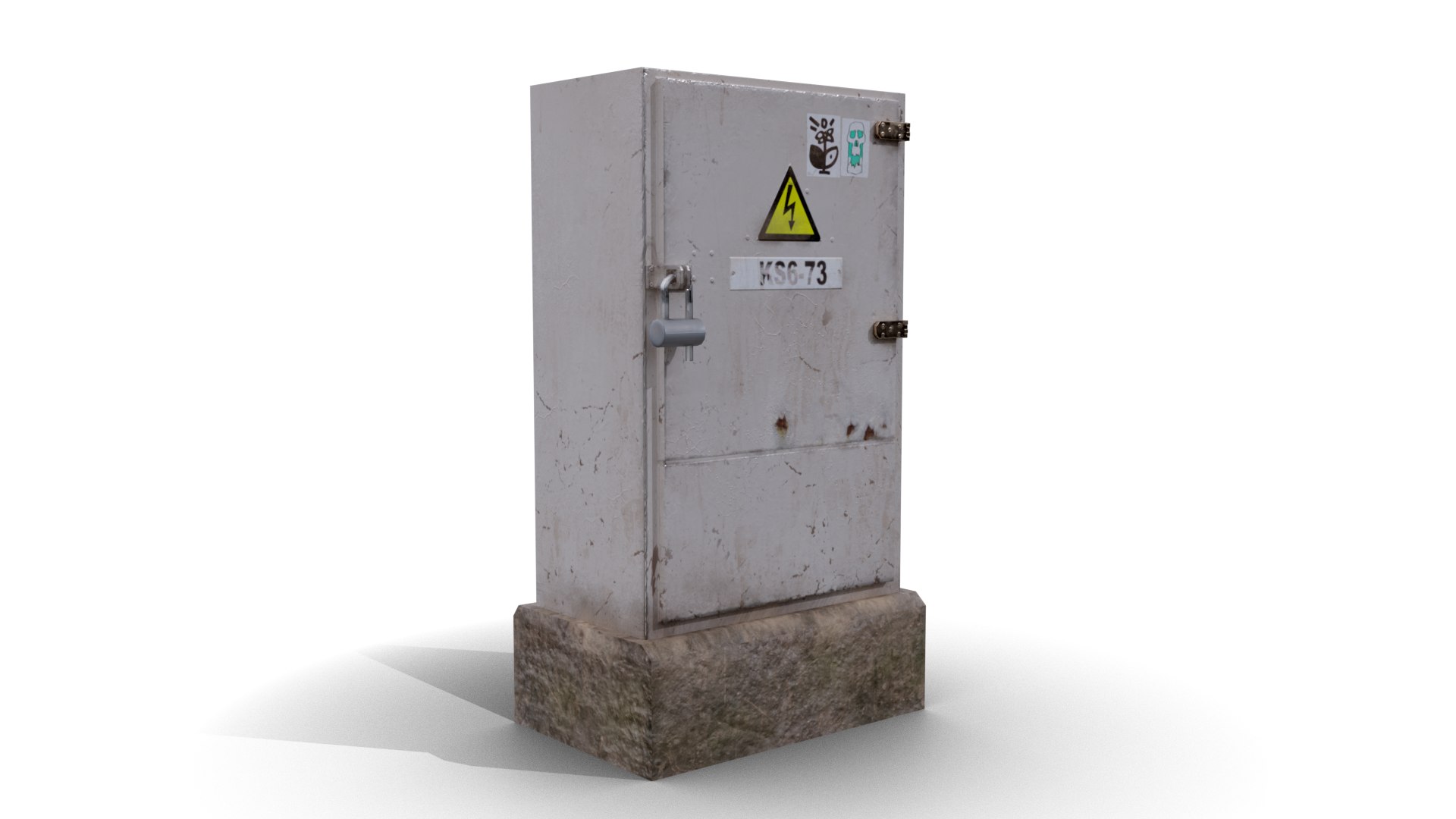 3D LowPoly Electric Meter Box 2 - TurboSquid 2280916