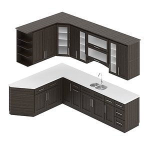 kitchen furniture set 3D