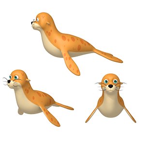 3D Seal cartoon model