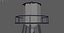 Polytope de la torre de agua del metal de Low Poly
