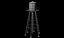 Polytope de la torre de agua del metal de Low Poly