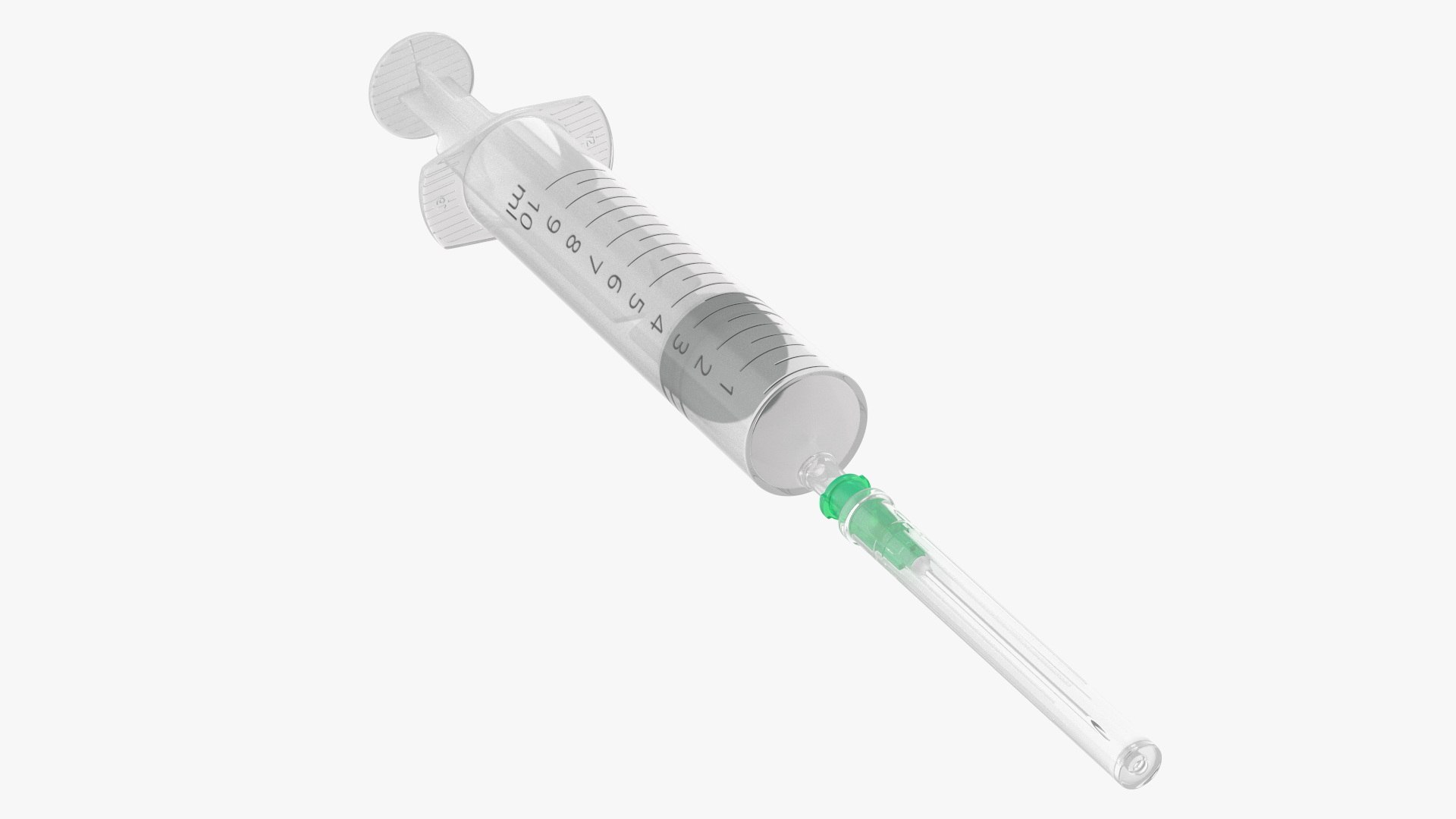Medical Syringe 10ml Set 3D model preview
