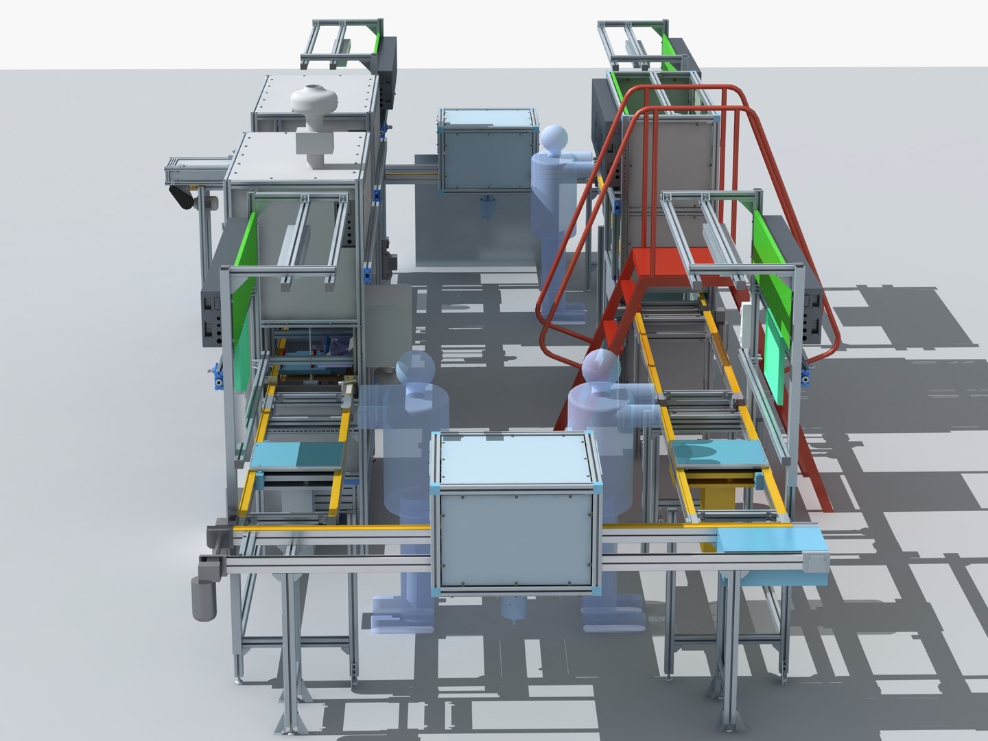 Industrial Equipment 9 - Flow Production Line 3D model - TurboSquid 2163339
