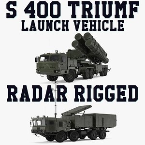 3D s-400 triumf launch vehicle model