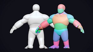Dwarf stylized base mesh