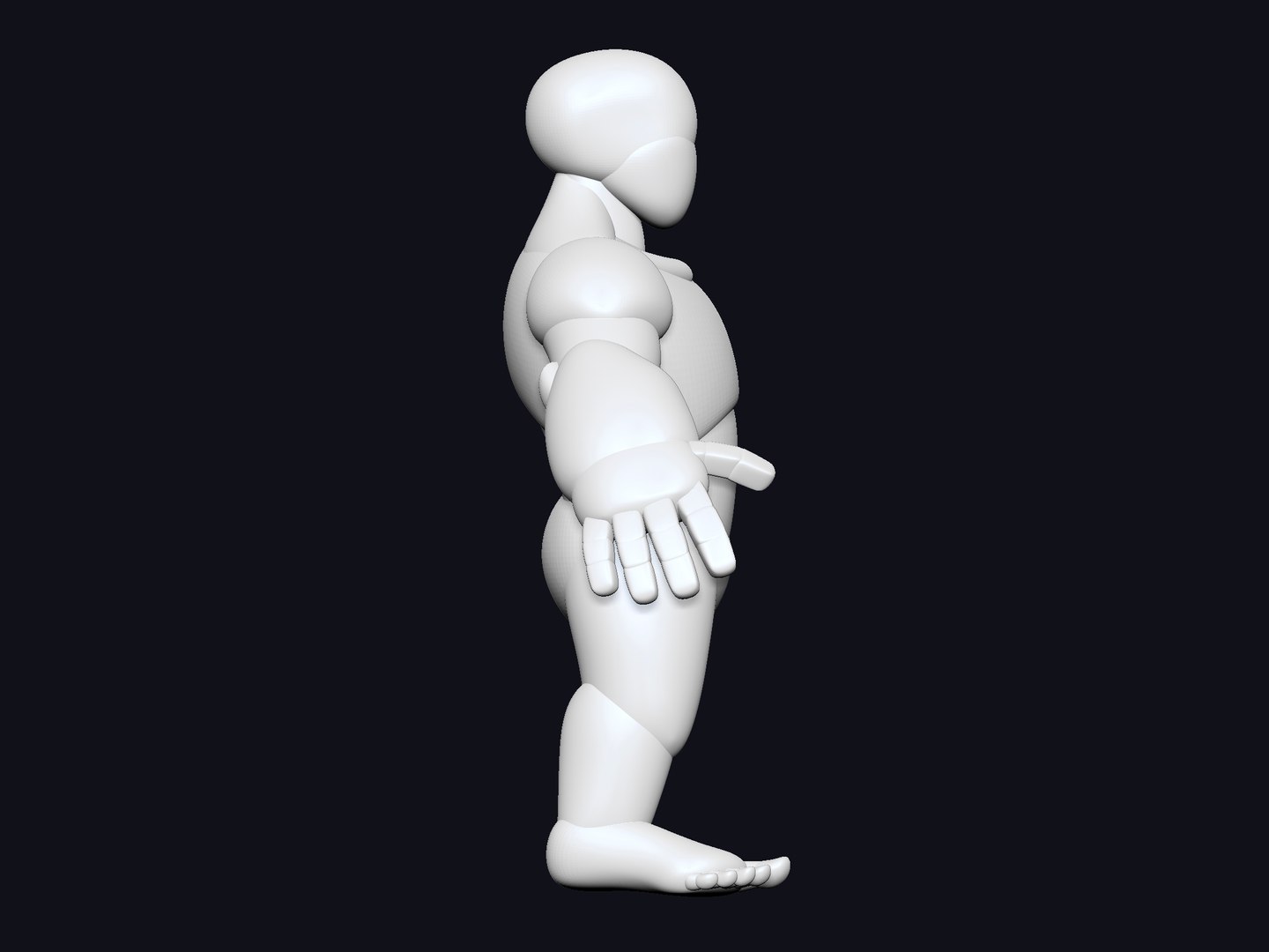 Stylized Dwarf Base Mesh 3D Model - TurboSquid 1340502