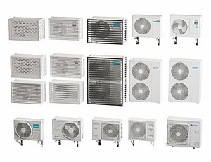 Air Conditioner Collection Outdoor AC Unit Double Air Conditioner Outdoor Part