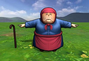 Old woman,DragonBall,dragon ball,3D