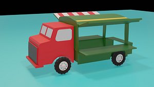 food truck low poly