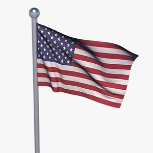 Animated Waving Flag - 196 Country Textures