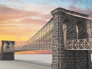 3D model brooklyn bridge