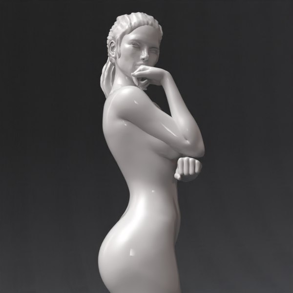 3D Woman miniature printable model