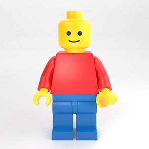 lego minifigure standard minifig 3D model