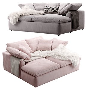 3D Cloud Daybed model
