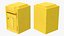 Vintage Wall Mounted Yellow Mailbox