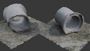 Broken Concrete Pipes