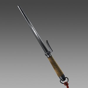 3D model japanese traditional truncheon