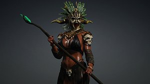 3D Voodoo Mage model