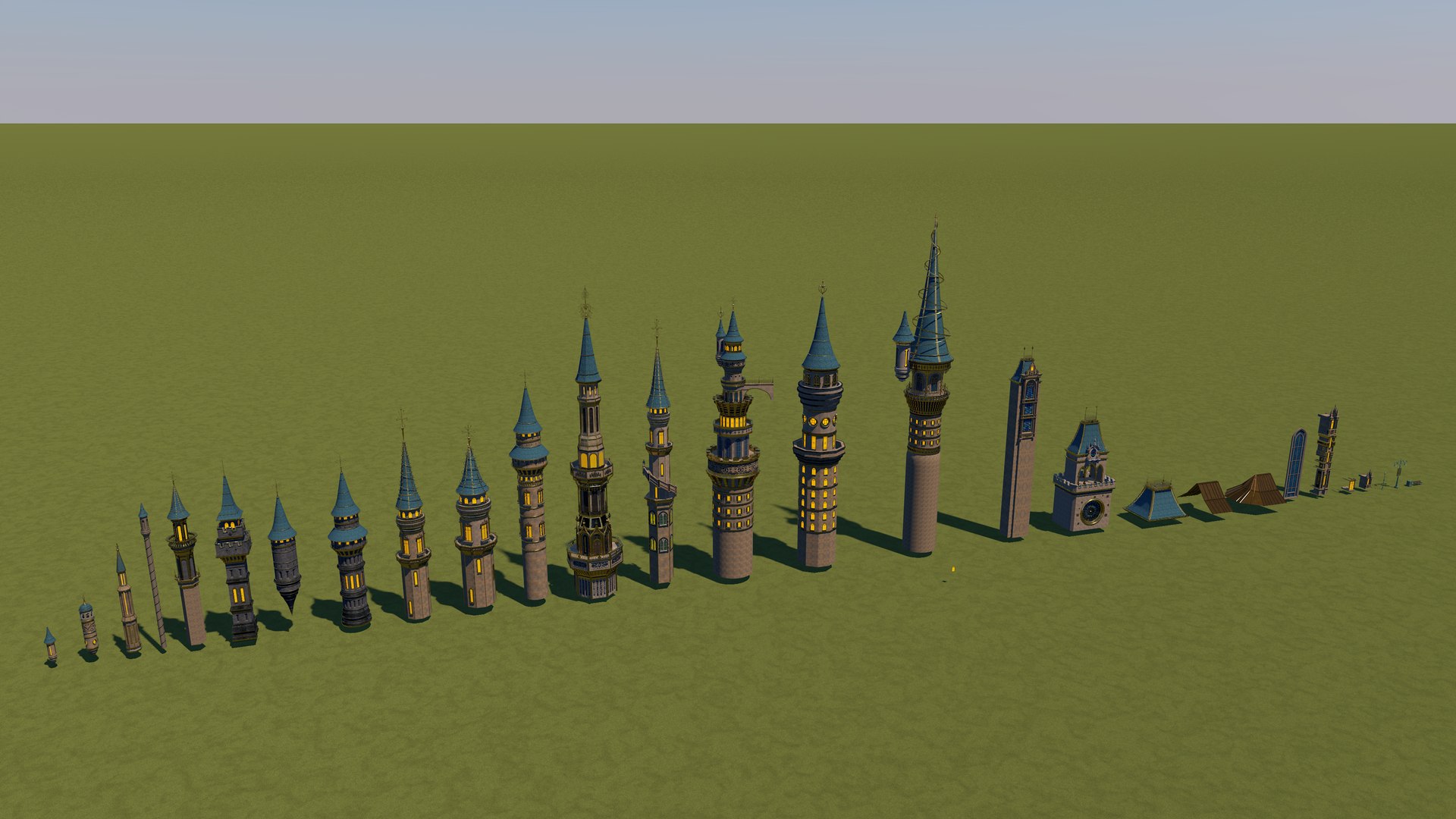 3D Disney Castle Only Objects Pack - TurboSquid 2187476