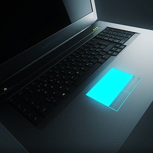 3D alienware 18 model