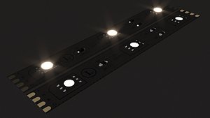 led strip light interior 3D