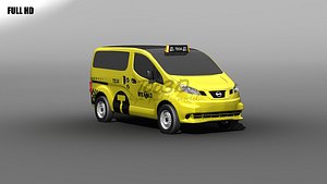 3d nissan nv200 nyc taxi model