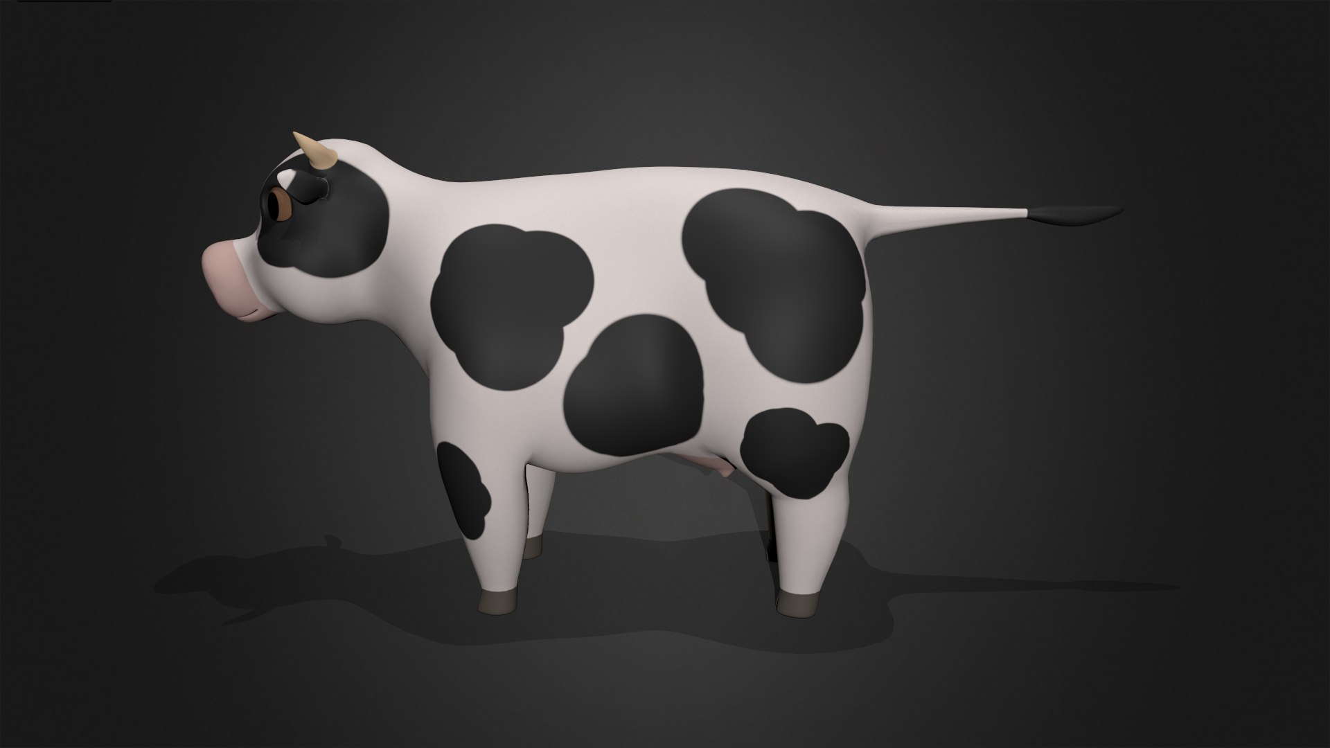 3D Model Asset - Cartoons - Dairy Cow Rigged - TurboSquid 2169465