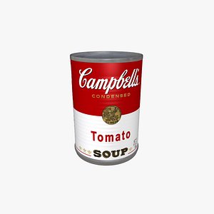 3d campbell s tomato soup