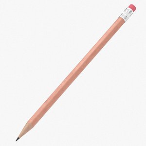 Pencils Mockup Type 01 Section 01 Pose 01 Silver Pink or Black Erasor