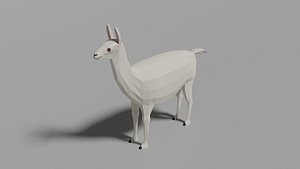 Low-poly Lama