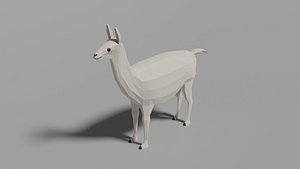Low-poly Lama