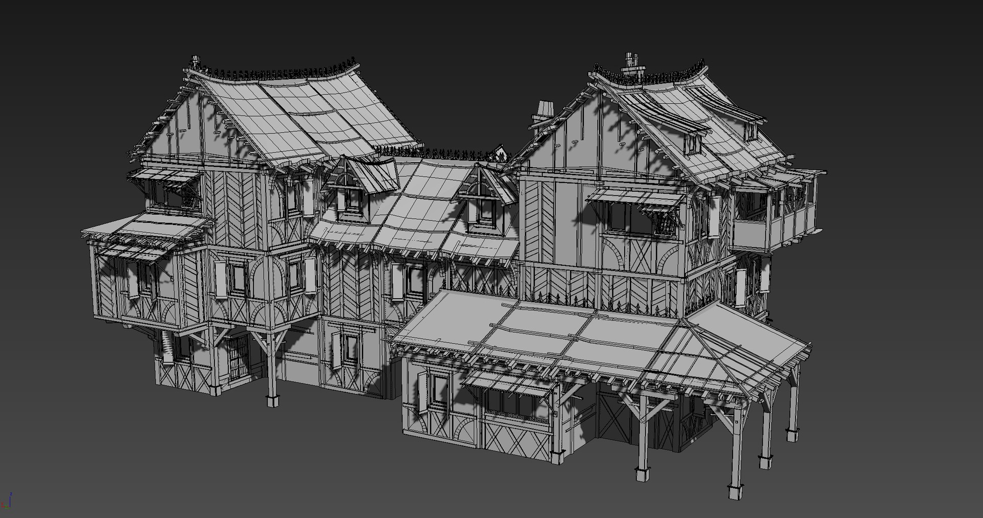 Medieval house fantasy building 3D - TurboSquid 1307585
