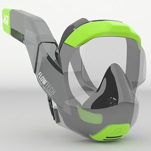 3D model V3 Face Snorkel Mask Citrus