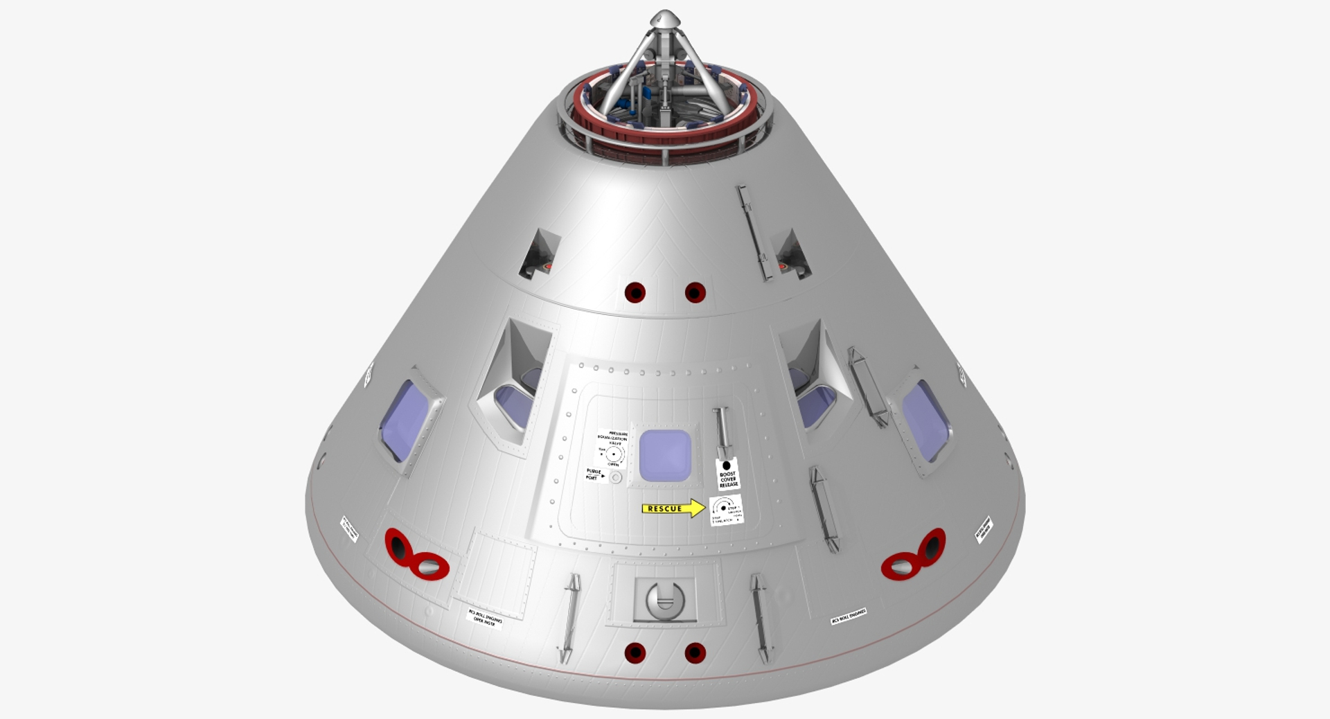 Apollo Command Module 3D Model - TurboSquid 1379101