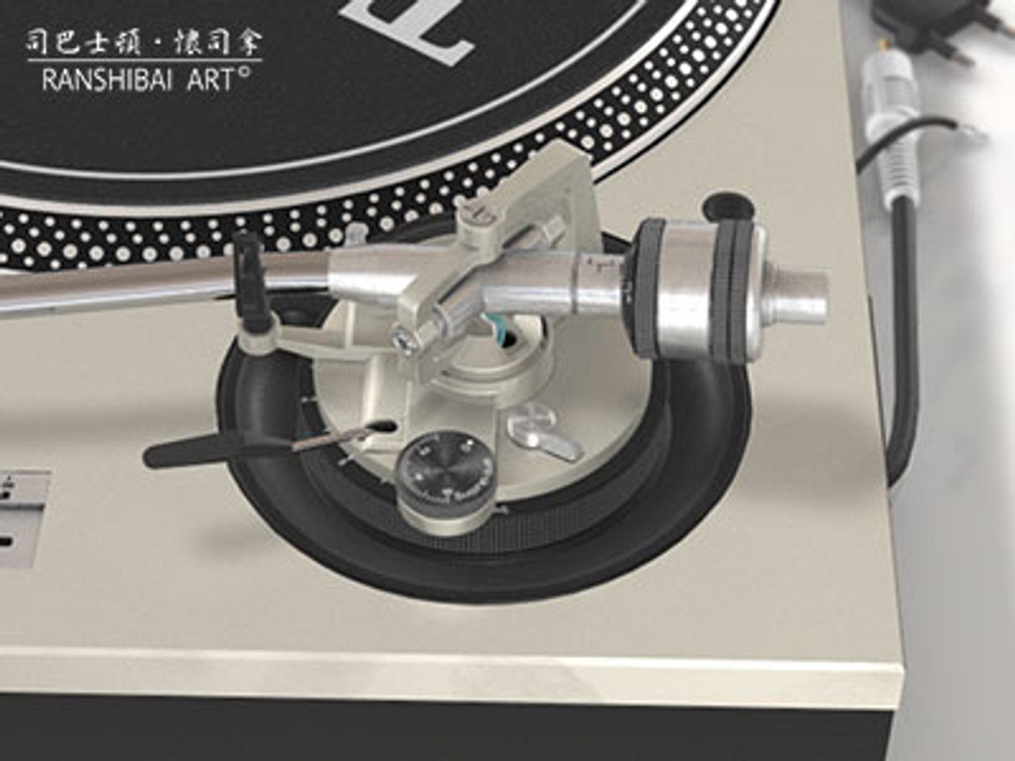 Turntable Dj 3d Model
