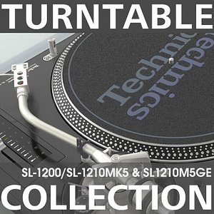 turntable dj 3d model