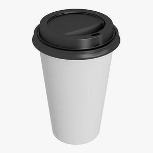 Coffee Paper Cup With Lid and Stopper 3D model - TurboSquid 2135372