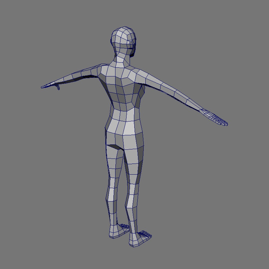 Female Base Mesh Character 3d Obj