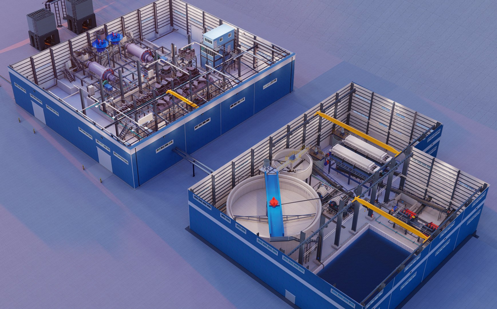 3D Mining Processing Plant Model - TurboSquid 2226223